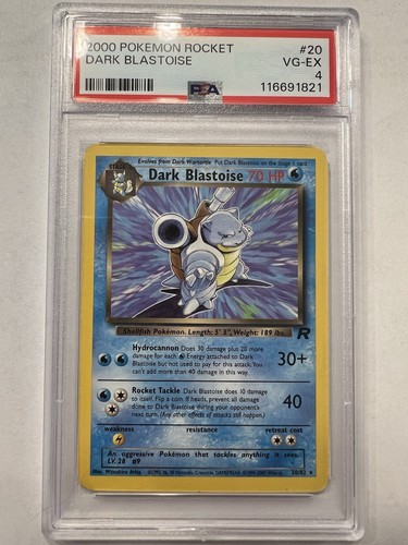 Dark Blastoise (Unlimited) graded PSA 4 for sale on eBay