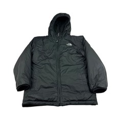 Kids The North Face Reversible Jacket Black Fleece Hooded Insulated Size Medium