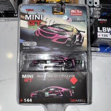 Acura NSX GT3 EVO Pink - Mini GT MGT 00144 IMSA Watkins Glen [BROKEN SPOILER]