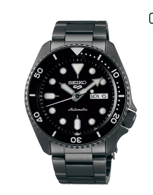 SRPD65K1 42.5mm Watch Dial New Brand 5 Black Automatic Men’s Sports Seiko Black- - vintagewatches.pk