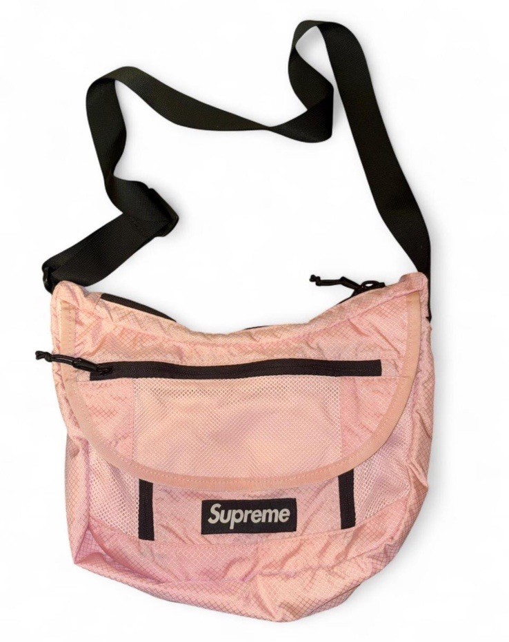SS22 Supreme Small Messenger Bag Pink Water Resistant Black Box