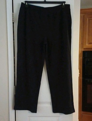Bobbie Brooks Women Joggers Pants  Black 2X