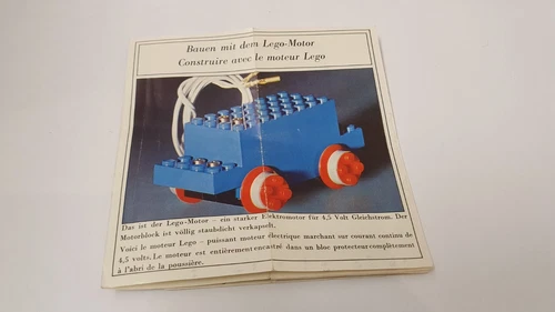 Lego System Classic Vintage Leaflet Train 50's 60's Old 60 Mursten Swiss Version