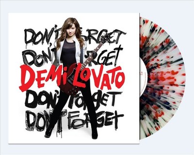 Demi Lovato   Don't Forget - Splatter Colored LP Vinyl Record 12'' - NEW Sealed