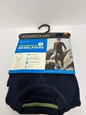 Cuddl Duds Performance Baselayers 2 Piece Set Boys Small Navy