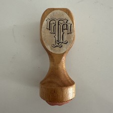 1" x 1" Rubber Stamp - Letter / Initial T
