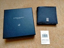 Portafoglio uomo vintage ALFRED DUNHILL of London marrone bifold pelle bovina testurizzata nuovo con scatola