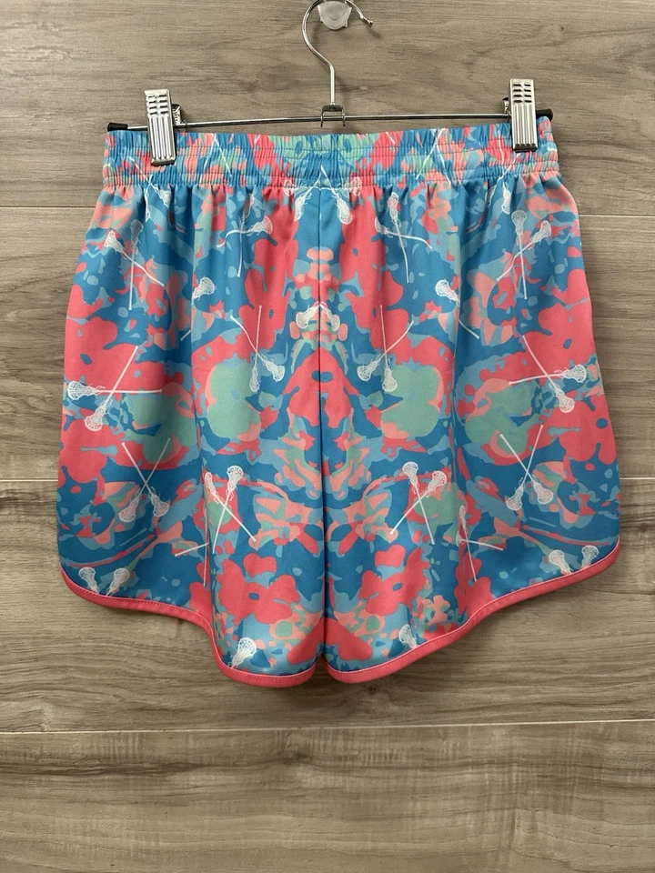 Pantalones Cortos LuLax Niñas Azul/Verde Atléticos Ballenas Cruzado/Hockey Jóvenes Grandes Nuevos sin Etiquetas Foto 2 de 4