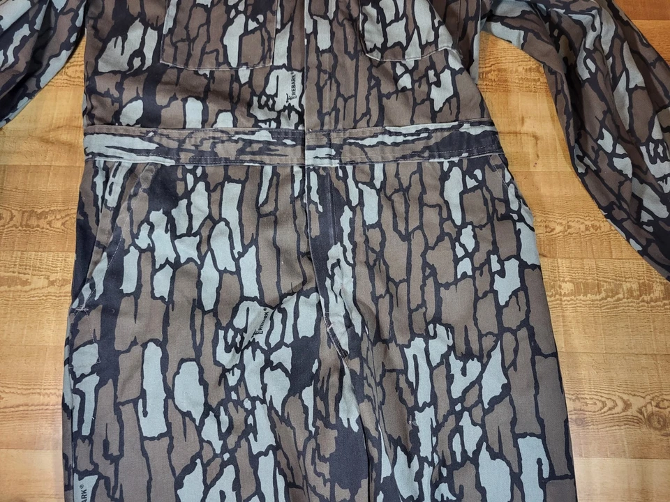 复古 10X Trebark 迷彩工作服男式大号 REG 狩猎户外 80 年代美国 — 第 4/4 张图片