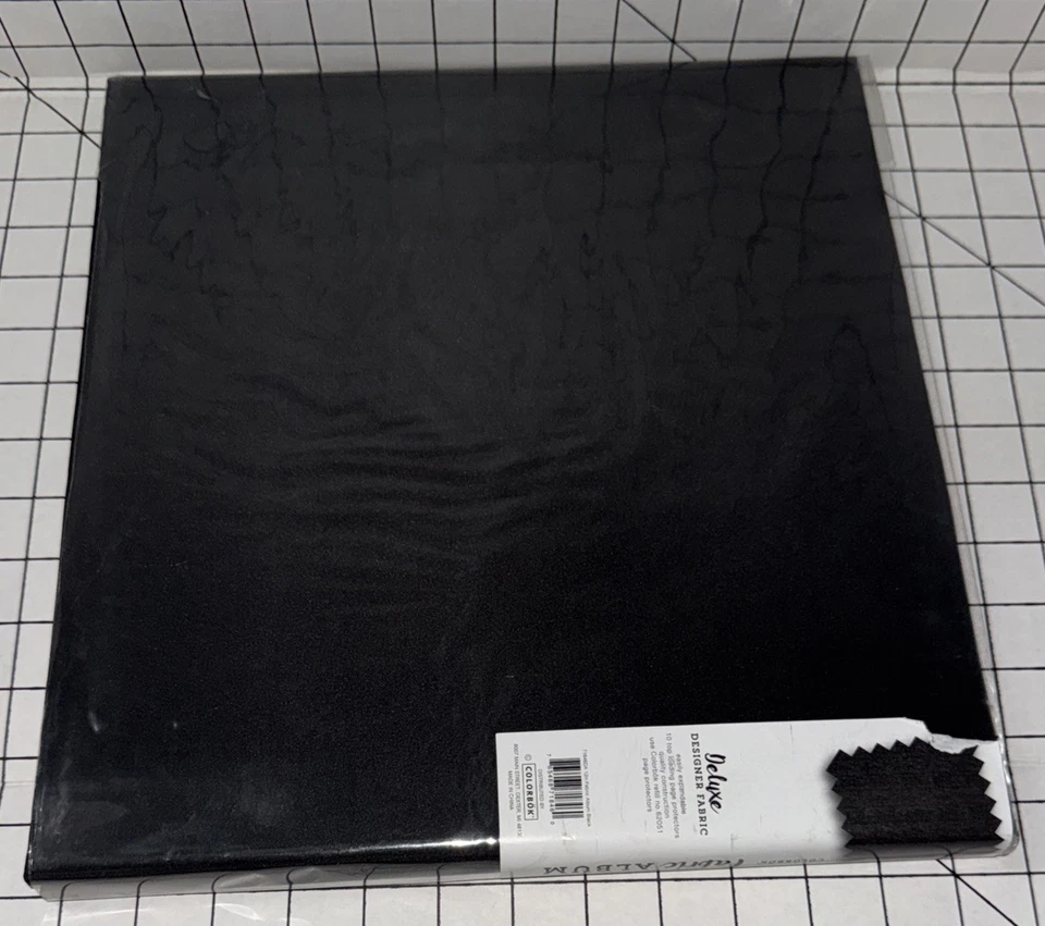 Álbum de recortes encuadernado en tela negra Colorbok 10 hojas 12"x12" nuevo Foto 4 de 4