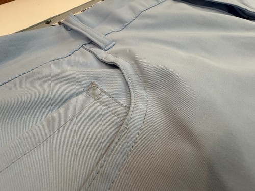 Puma Golf Pants Mens 40x32 Light Blue Chino Performance Rickie Fowler Golf Pants - Picture 17 of 21