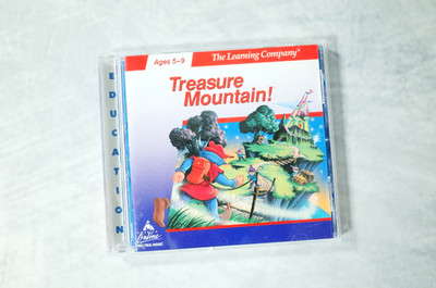 TREASURE MOUNTAIN The Learning Company PC CD Rom Computer Game, 90s Complete 