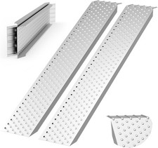 2pcs 9x63inch Aluminum Shed Ramps Riding Mower Loading Ramps 880lbs Capacity