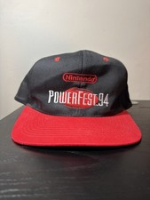 Nintendo Powerfest 1994 Promo Baseball Cap Vintage Smoke Free Home Lightly Worn