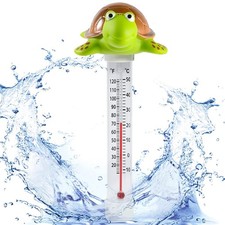 Floating Pool Thermometer, Large Display with String Easy to Read, Turtle