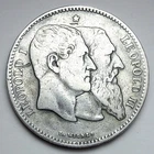 XC1 - BELGIUM - Leopold II (1865-1909) 2 Francs 1880 Silver -50th Anniv. Indep.-
