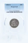 1850-O PCGS F15 Liberty Seated Quarter Business Strike 25C