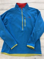 Columbia Titanium Fleece Pullover Mens Large Blue Quarter Zip Sweater Top