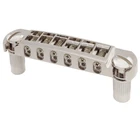 Musiclily Pro Nickel 52.5mm Tune-O-Matic Pigtail Wraparound Bridge For LP Guitar