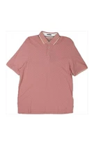 Ted Baker Mens Toff Salmon Print Slim Fit Polo Shirt 7 3XL $115 NEW
