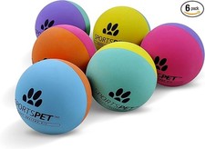 High Bounce Natural Rubber Dog Balls 6 Pack High Bounce 60Mm