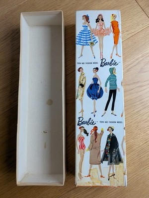 RARE Vintage Ponytail Barbie Mattel TM #2 #3 Brunette Box
