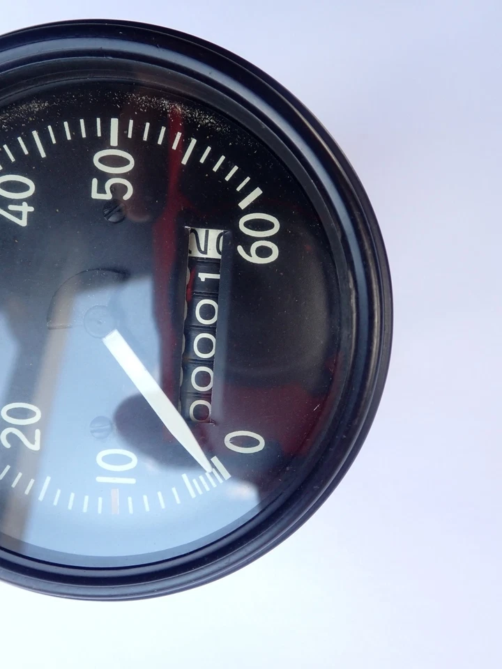 NOS 1944 1946 Willys 吉普 60 MPH 速度表 CJ2A — 第 2/4 张图片