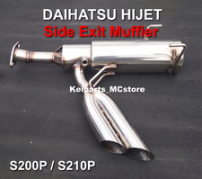 Side Exit Exhaust Muffler For Daihatsu Hijet S200p S210p Wo2 Port - Dual Type