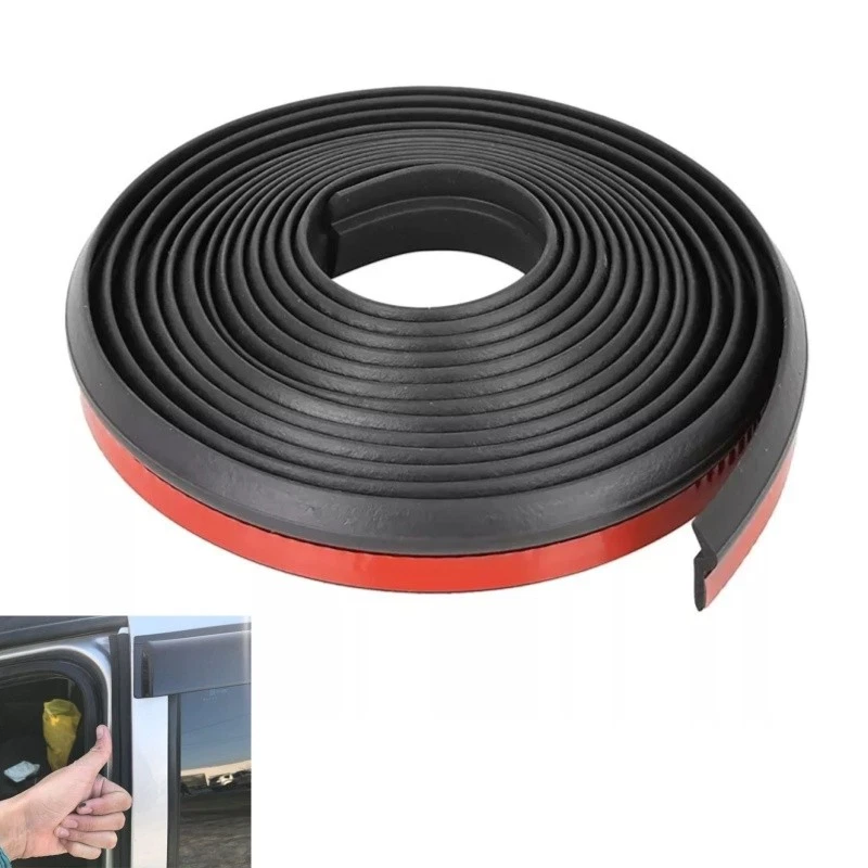 13ft Z Shape Car Window Door Rubber Seal Strip Edge Trim Guard Weatherstrip Pad - Image 2 of 4