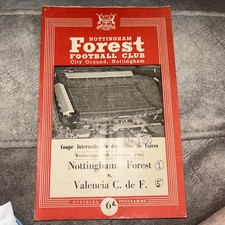 Nottingham Forest  v  Valencia  61/62  Fairs Cup