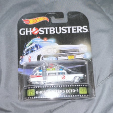 Hot Wheels Ghostbusters ECTO-1 1959 Cadillac Diecast Car 1:64 White 2015