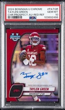 2024 BOWMAN UNIVERSITY CHROME BOWMAN CHROME PRSPCT AUTOS TAYLEN GREEN 1/5 PSA 10