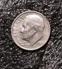 1989 P Mint. ERROR dime. Off Center Strike. 