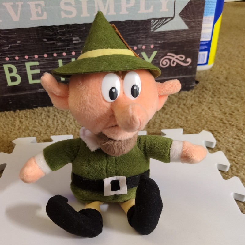 Vintage 99 CVS Rudolph Red-Nosed Reindeer Stuffins BOSS ELF Beanbag Toy