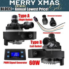 DC 12V 60W Automotive Circulating Pump PWM Brushless Electric Water Coolant Pump