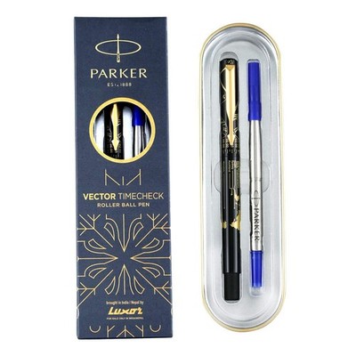 Parker Special Edition Vector Time Check Gold Trim Roller Ball Pen