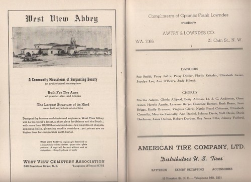 Atlanta Civic Opera Company 1945 Program "The Chocolate Soldier" Erlanger - Picture 3 of 5
