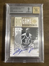 2010-11 Ultimate Collection Big Game Signatures Gold Michael Jordan BGS 9/10