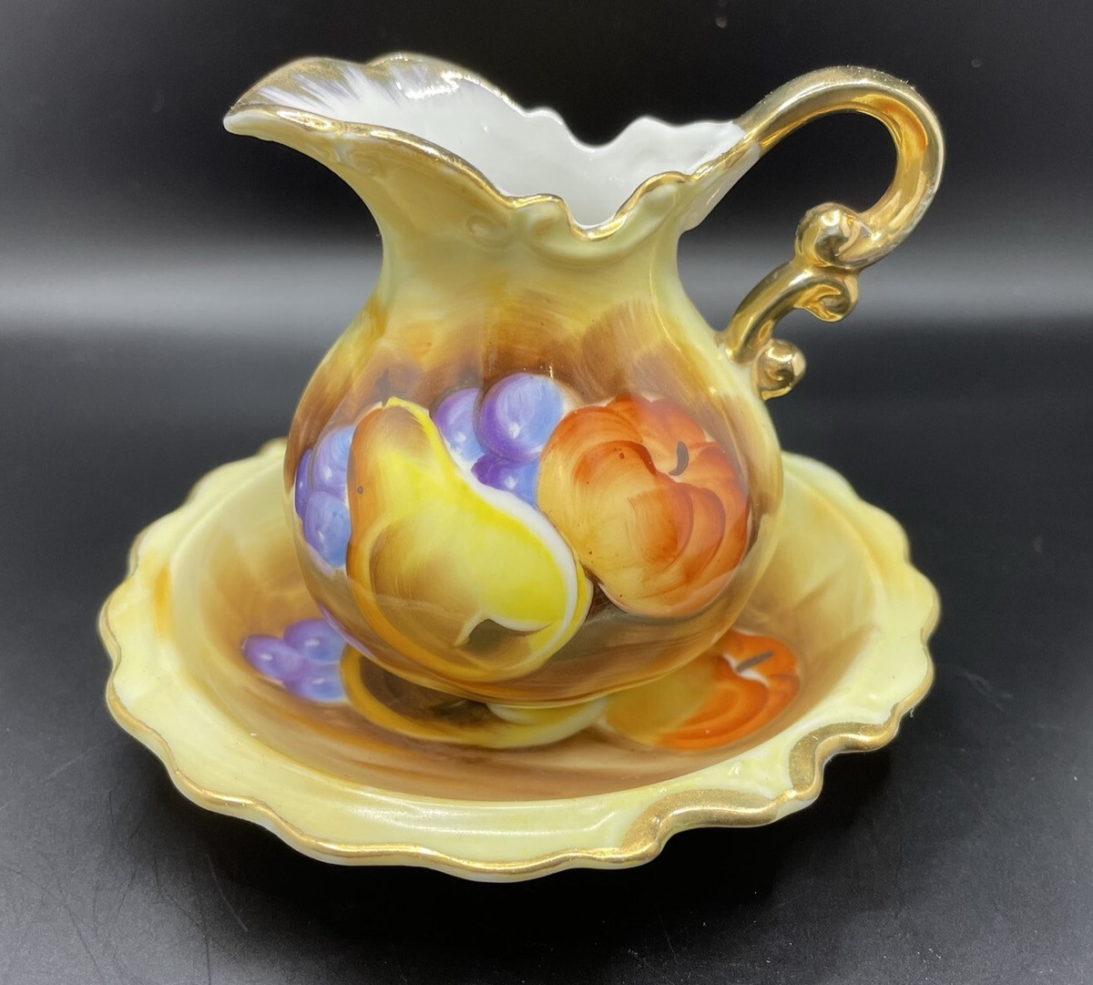 Vintage Hand Painted Fruit Japan Enesco E2359 Miniature 3