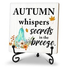 Thanksgiving Signs, Autumn Breeze Pumpkin Signs, Fall Decorations For Home, F...