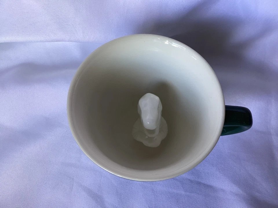 TAZA DE CRIATURAS Dinosaurio T-Rex Oculto. Verde oscuro. Cerámica Foto 2 de 4