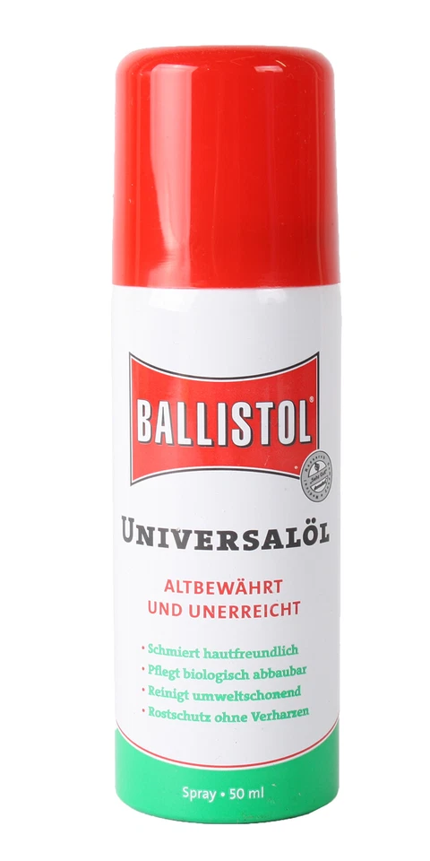 Ballistol Universalöl-Spray 50 ml Kleinstflasche für Unterwegs (Schmierstoff)