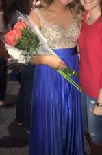 JOVANI SIZE 8 PROM/PAGEANT/FORMAL BLUE WORN ONCE