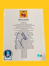 TOM MORELLO BULLS ON PARADE LYRICS SHEET BAS BN92098