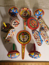 13 Vintage CLOWNS Tin Litho Noisemakers  New Year's Eve, Birthday, Etc. CLOWNS 