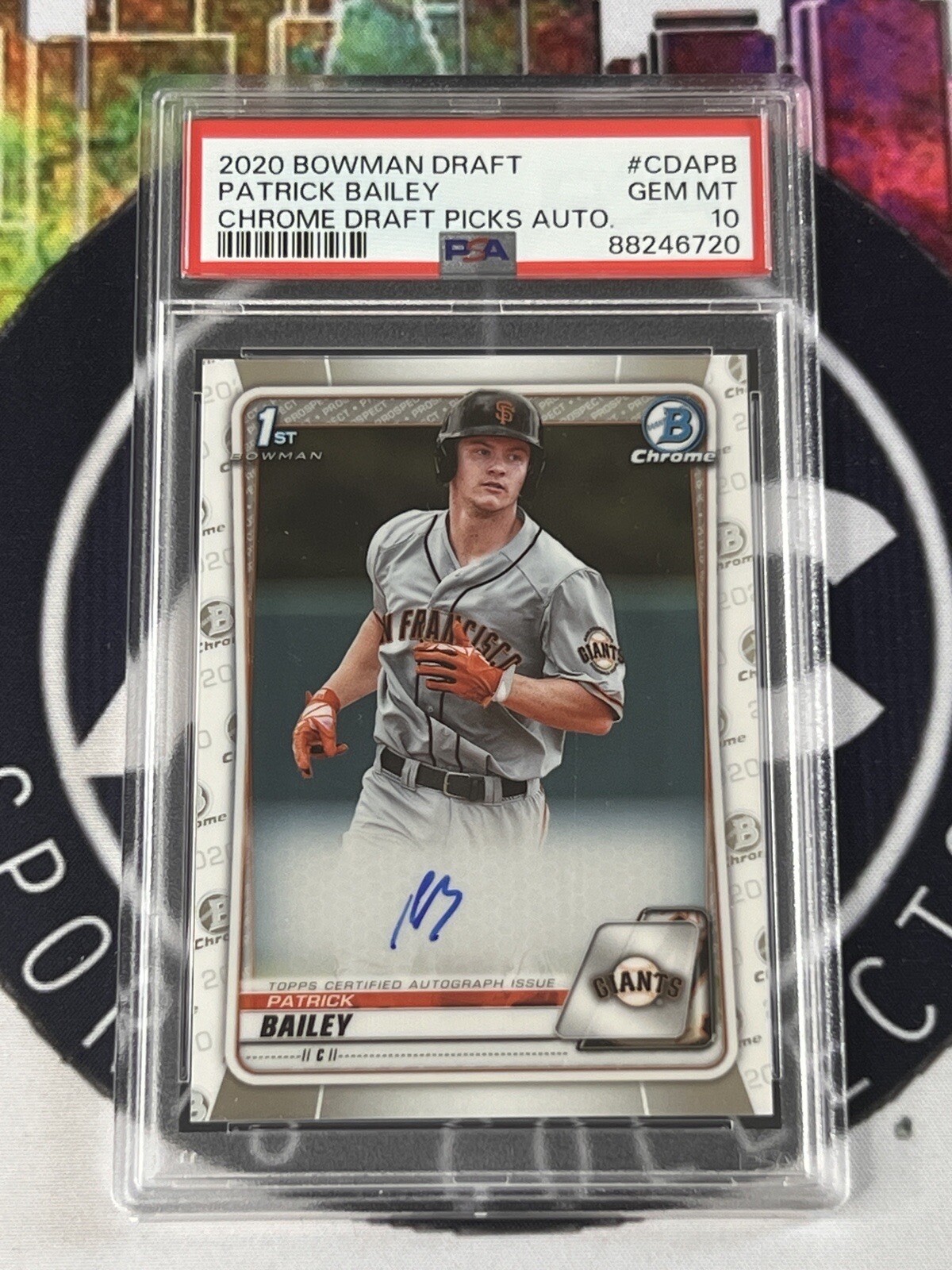 2020 Bowman Draft Patrick Bailey 1st Chrome Auto PSA 10