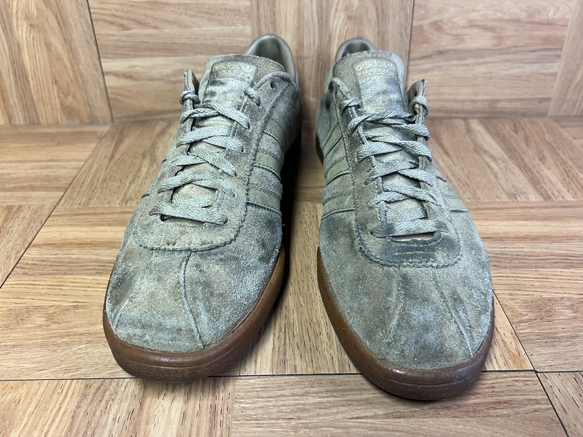 RARE? Sz 10 - Adidas Saratoga Sand Made in France Leather GUM 