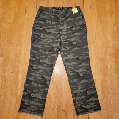 Buffalo David Bitton Camo Pants Womens BLISS 30x27 Mid Rise - Main Image