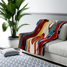 Abstract Forest - Sherpa Fleece Blanket