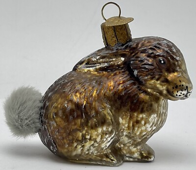 OWC Old World Christmas Glass Ornament Cottontail Bunny Rabbit Easter